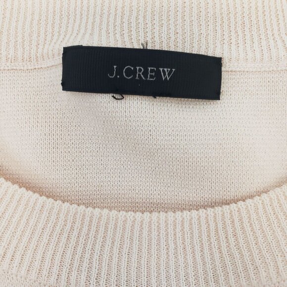 J. Crew Lace Trim Crewneck Sweater Size Large (est) - Picture 3 of 6